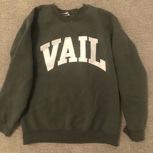 Army green vail sweatshirt